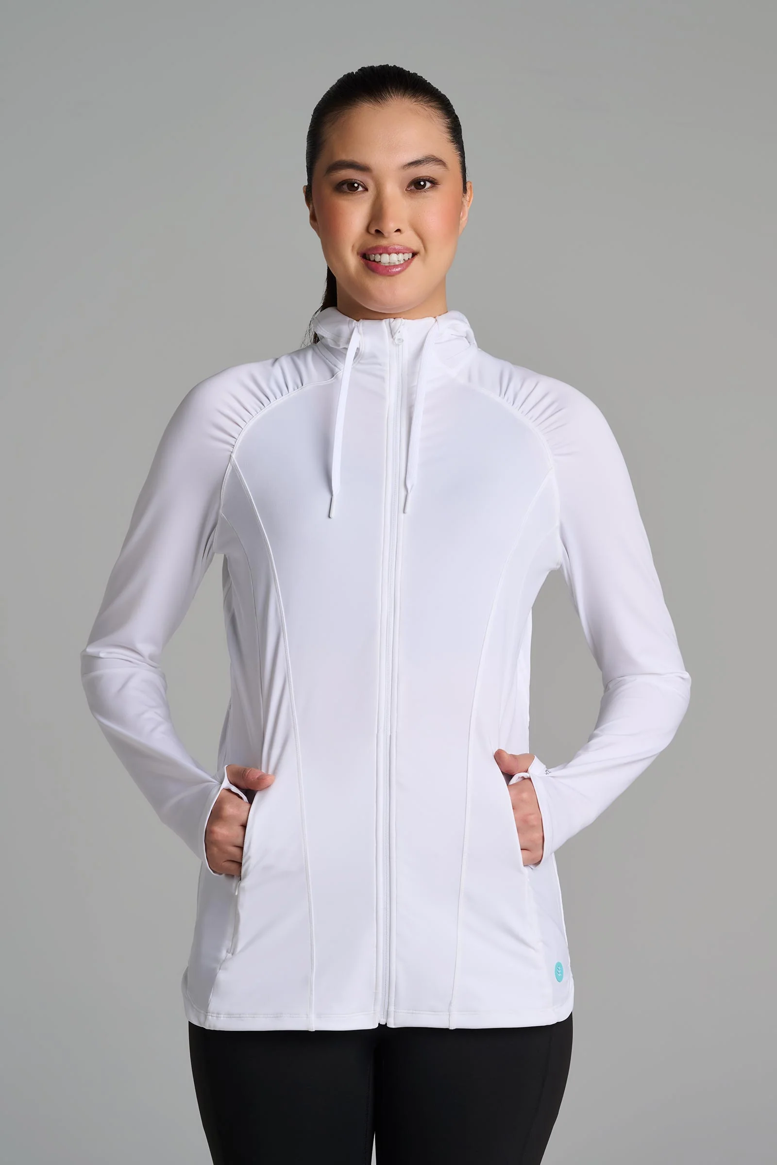 Women's Astir Full-Zip Jacket | White - Image 3