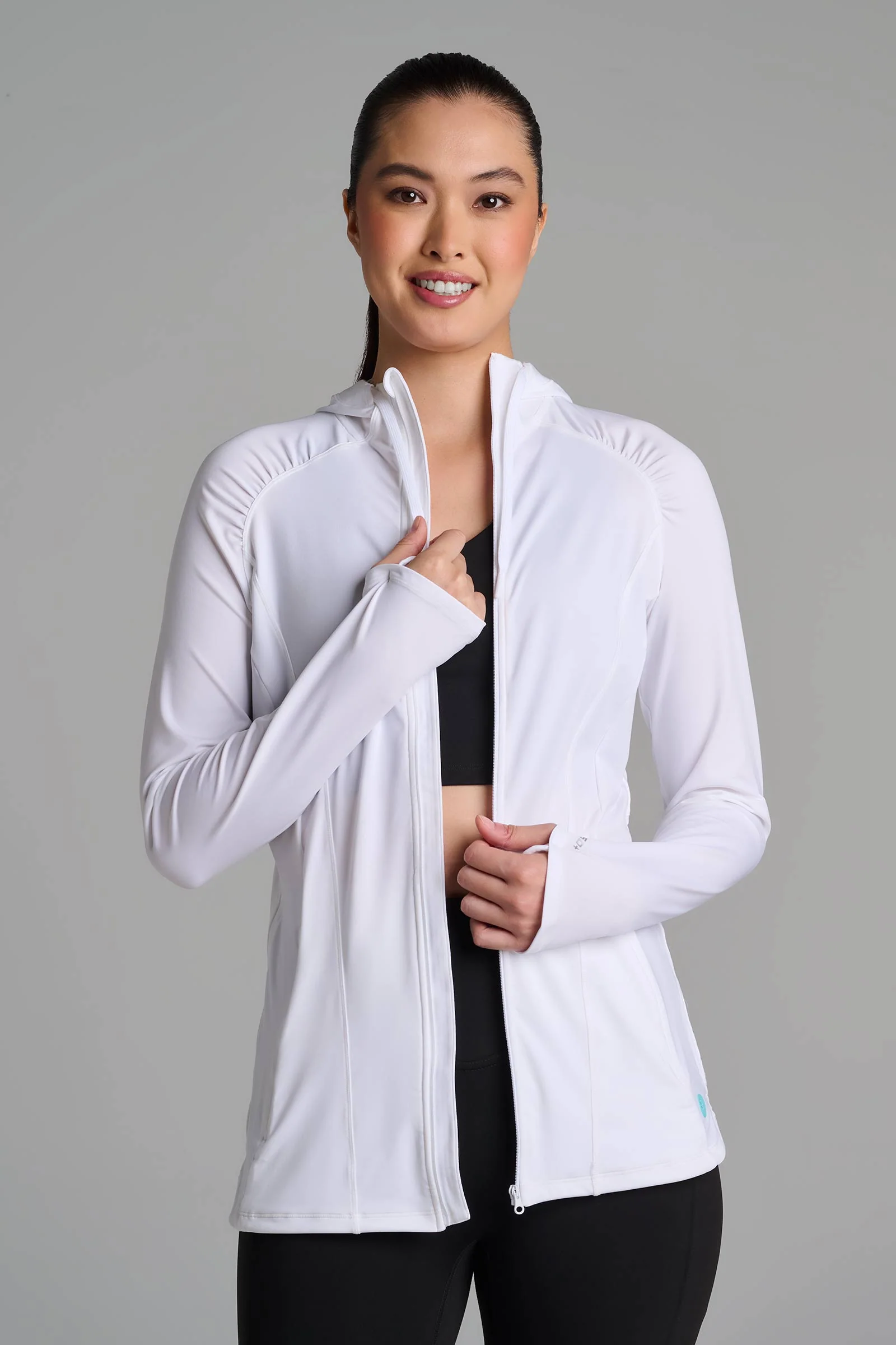 Women's Astir Full-Zip Jacket | White - Image 4