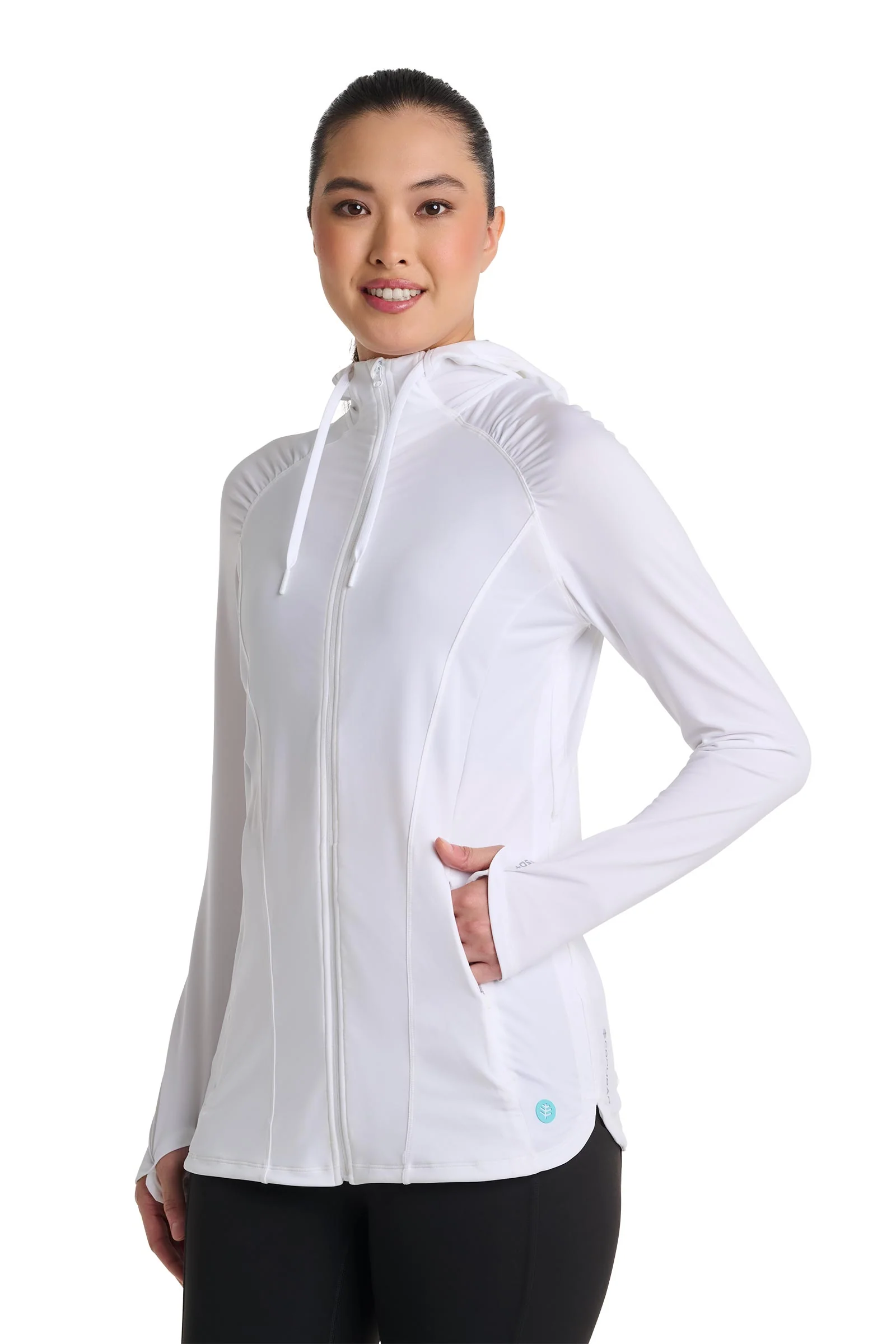 Women's Astir Full-Zip Jacket | White - Image 5