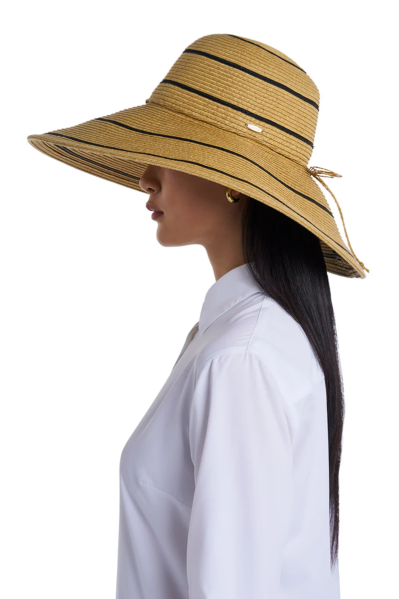 Aubrey Wide Brim Beach Hat | Natural - Image 3