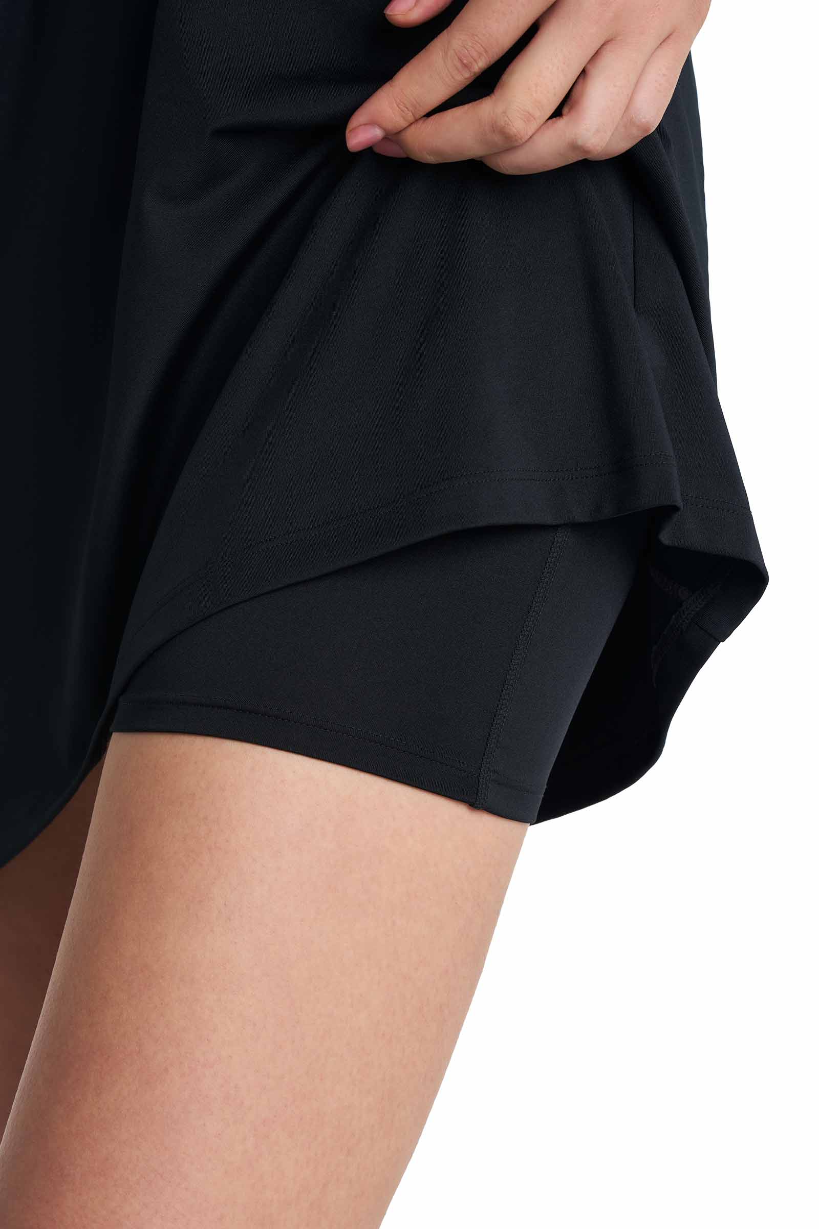 Women's Backspin Sleeveless Golf Dress | Black - Image 10