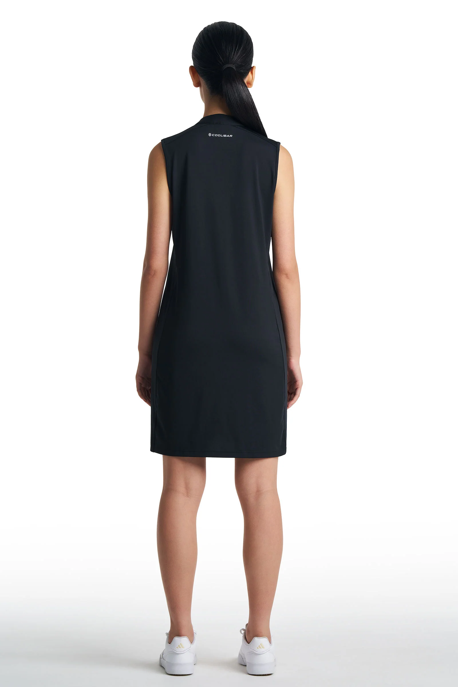 Women's Backspin Sleeveless Golf Dress | Black - Image 5