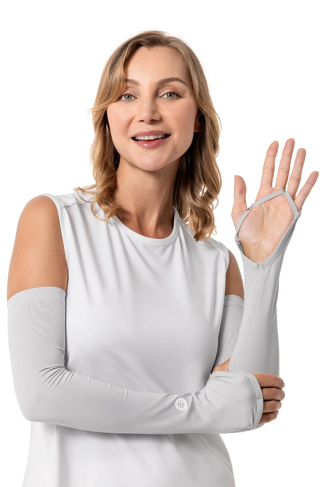 Women's Backspin Performance Arm Sleeves | Sleek Grey - Image 2