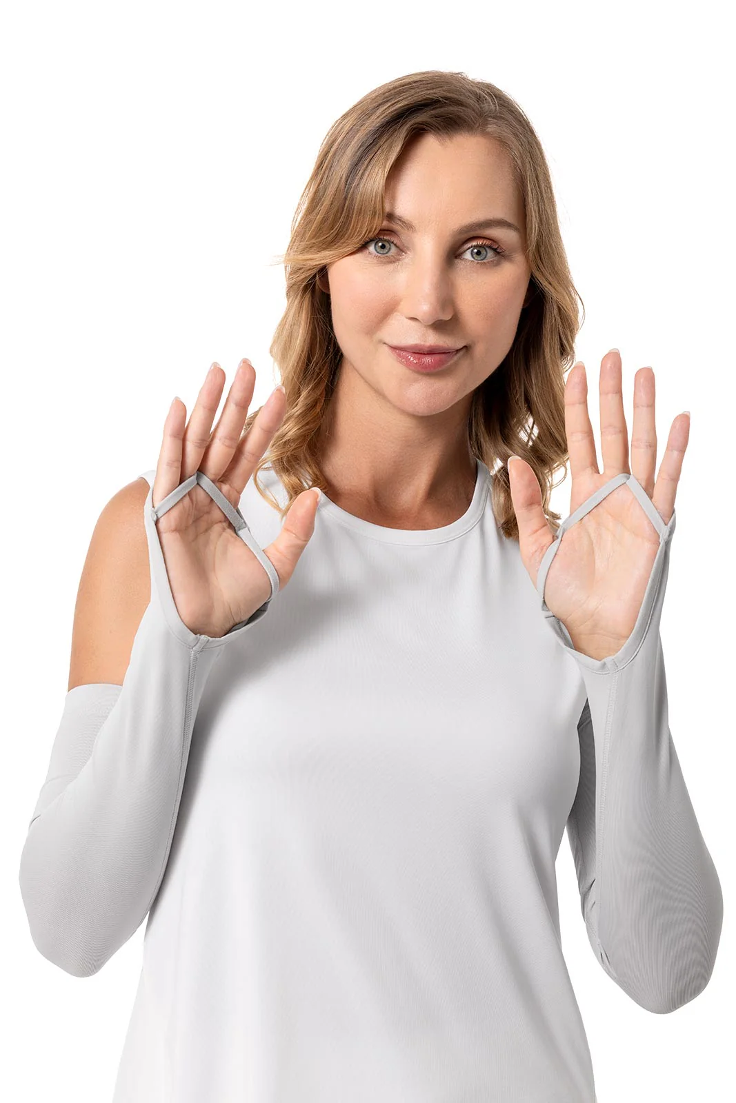 Women's Backspin Performance Arm Sleeves | Sleek Grey - Image 3