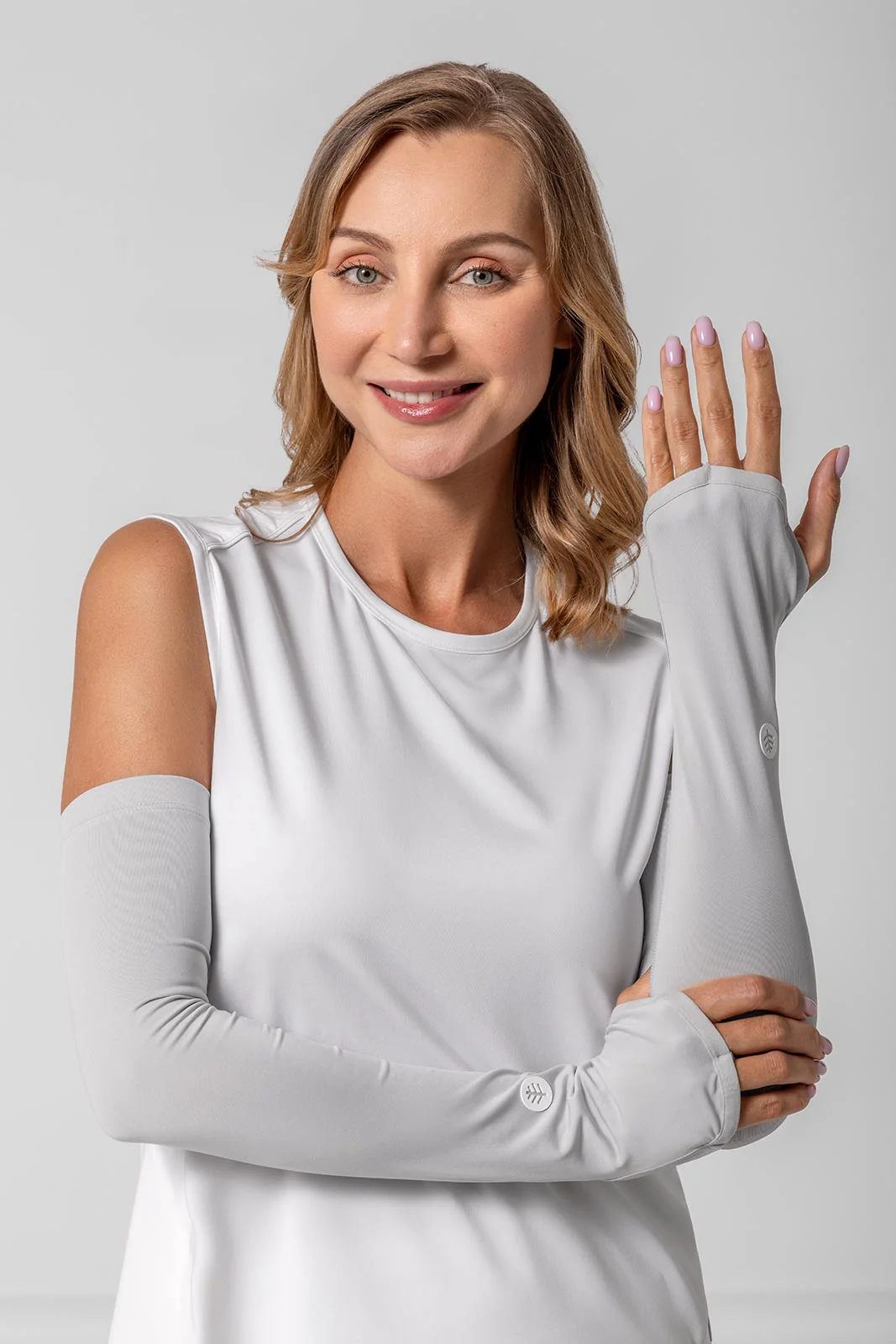 Women's Backspin Performance Arm Sleeves | Sleek Grey - Image 5