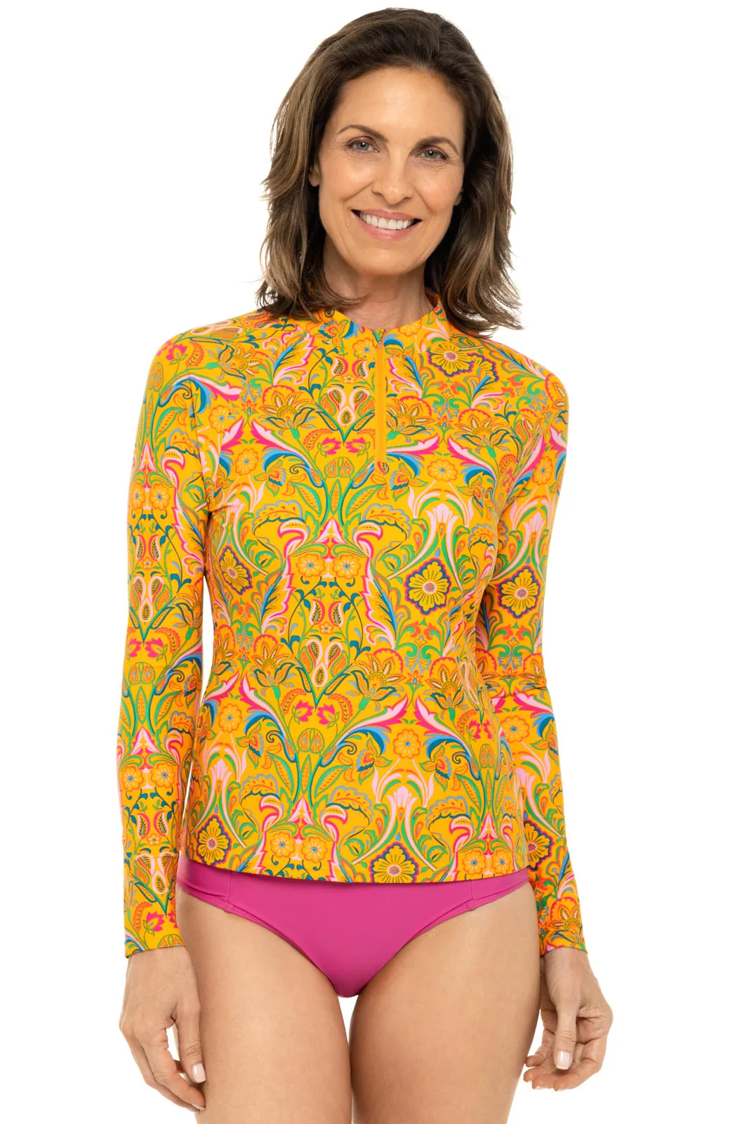 Womens Bal Harbour Long Sleeve Rash Guard | Regular Parent - Image 2