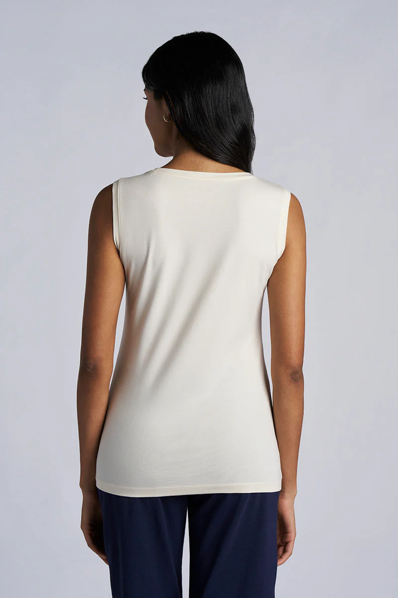 Women's Morada Everyday Basic Tank | Vanilla - Image 2