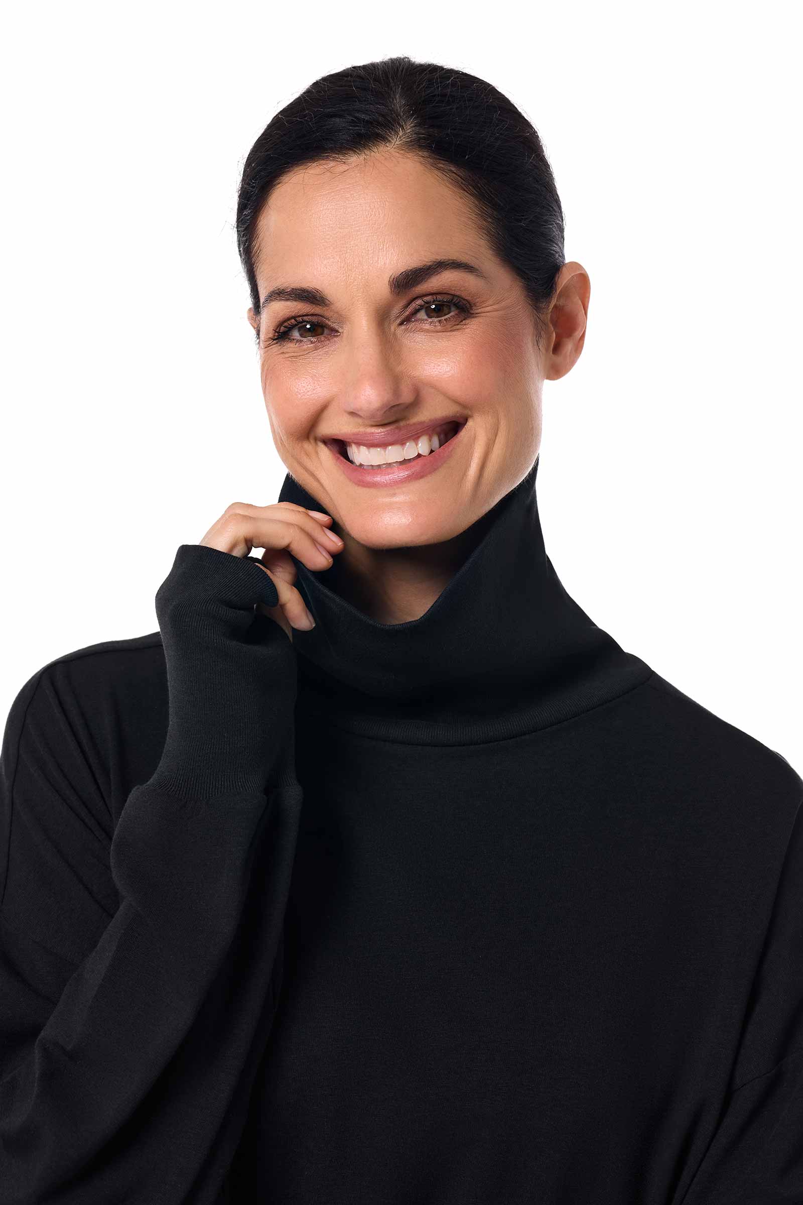 Women's Bay Harbor Tie Waist Tee | Black - Image 6