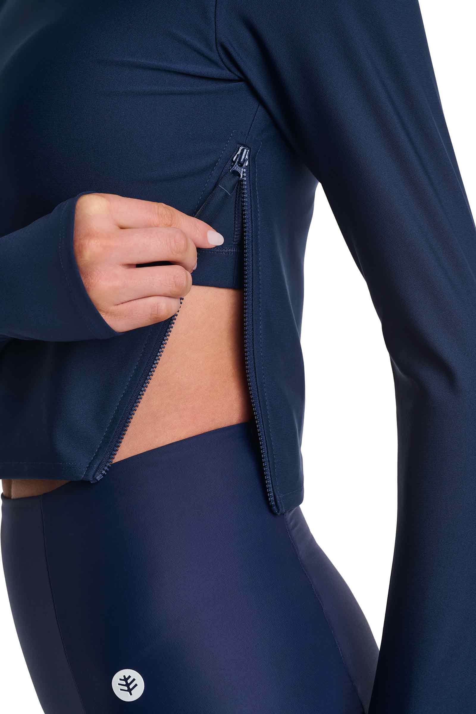 Women's Bayfront Rash Guard | Navy - Image 8