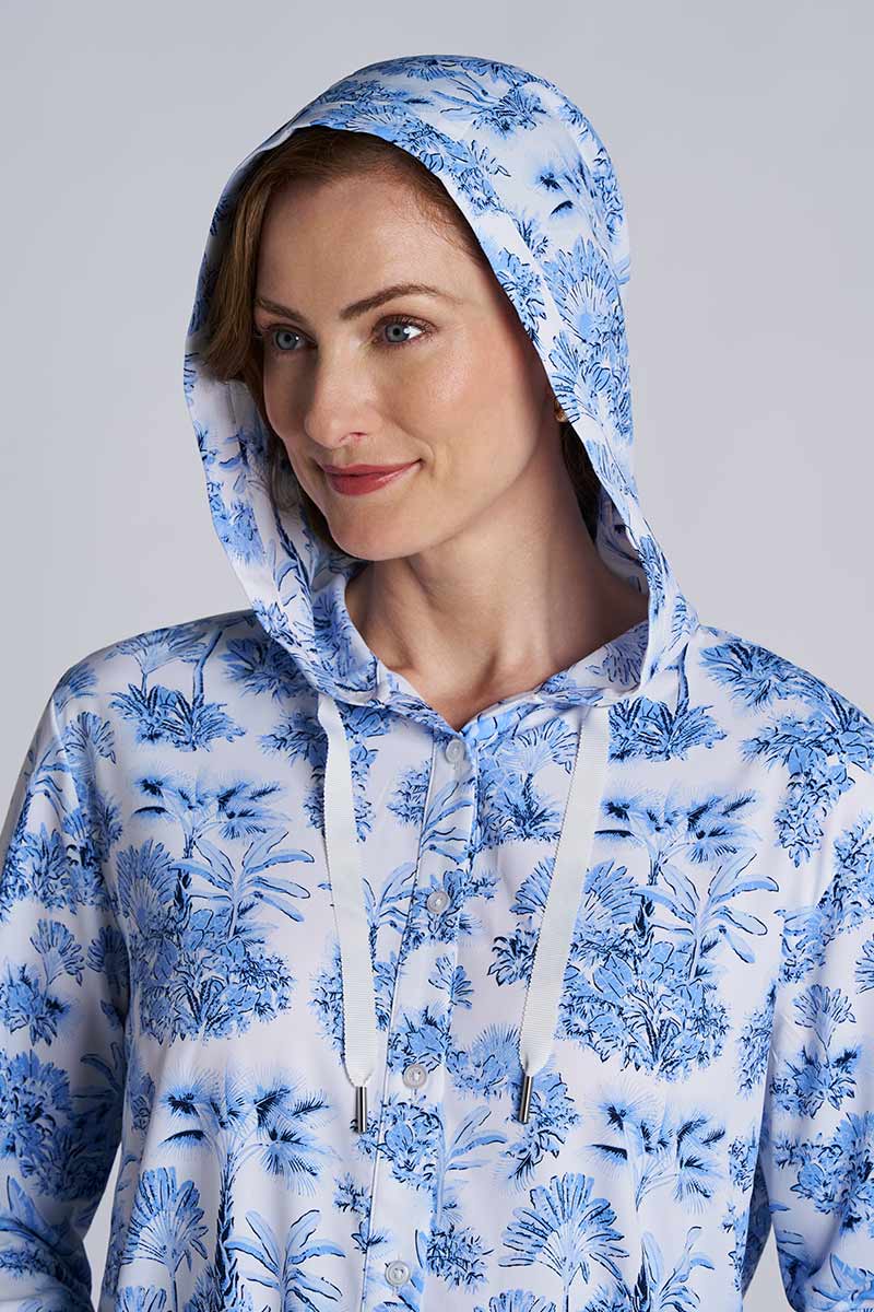 Women's Palma Aire Beach Long Sleeve Shirt | Periwinkle Isla Bonita - Image 3