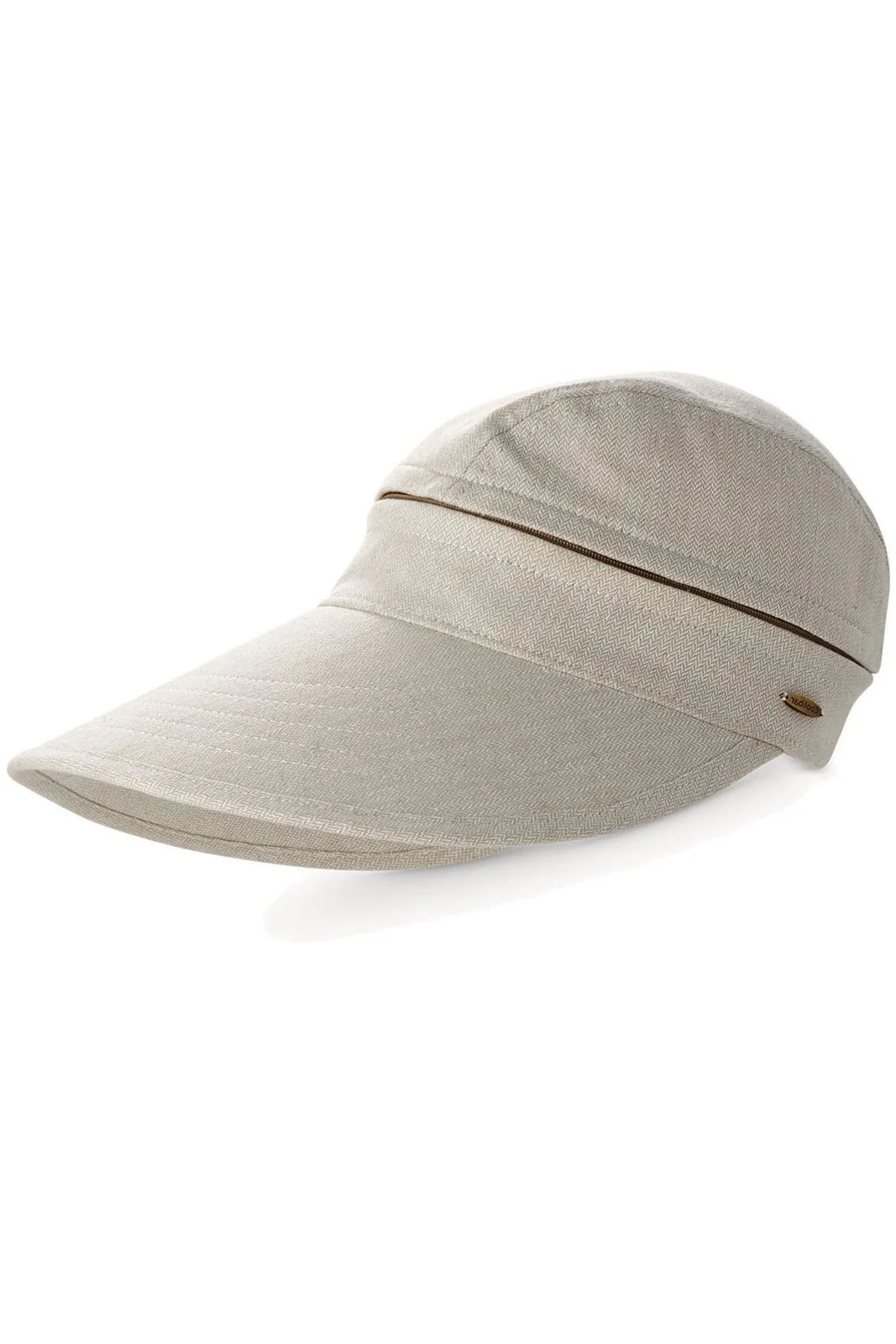 Bel Aire Zip-Off Visor | Natural Modern Herringbone - Image 2