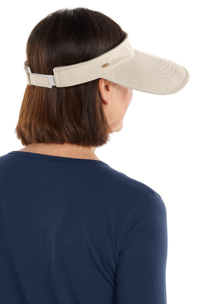 Bel Aire Zip-Off Visor | Natural Modern Herringbone - Image 5