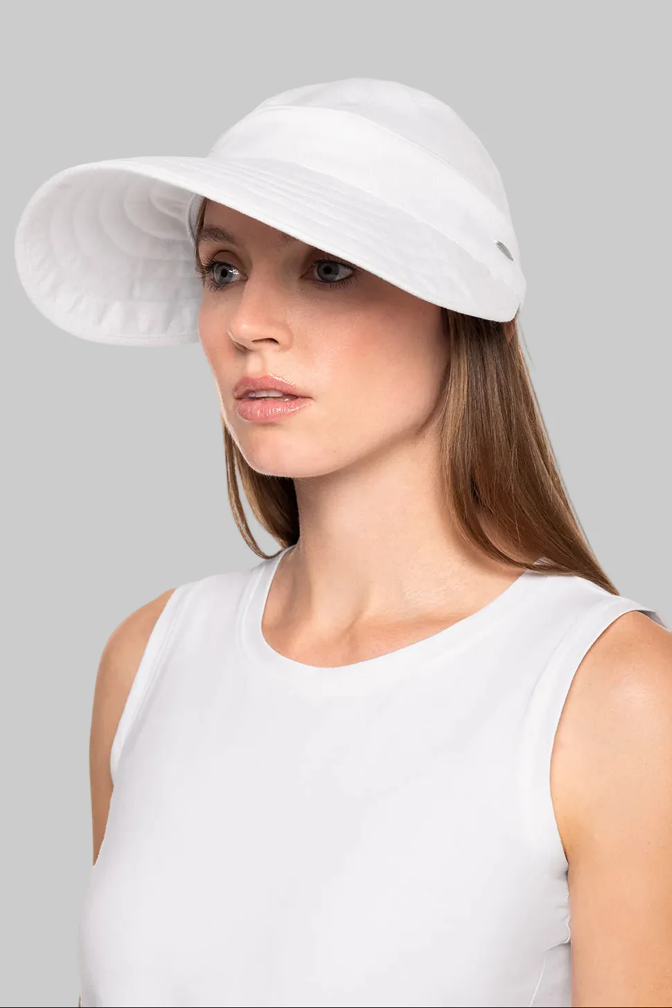 Bel Aire Zip-Off Visor | White - Image 2