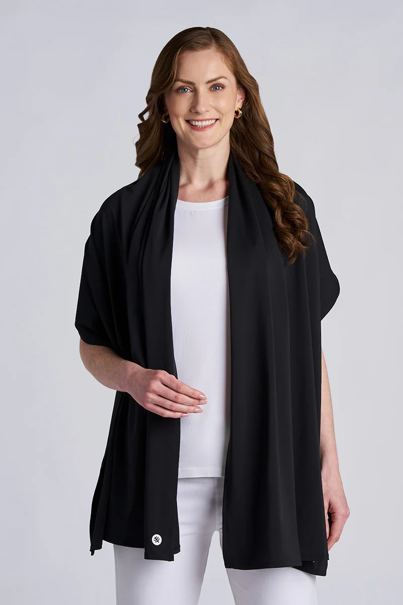 Women's Bhakti Shawl | Black - Image 2