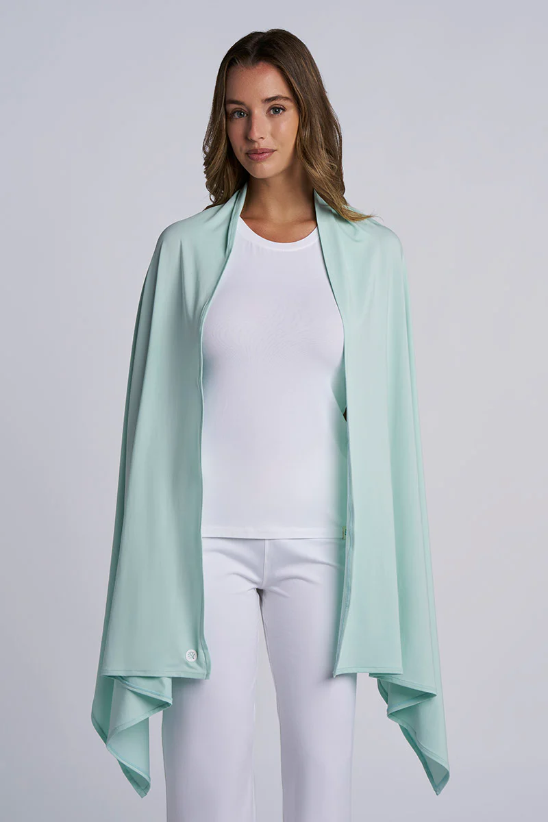 Women's Bhakti Shawl | Misty Aqua - Image 2
