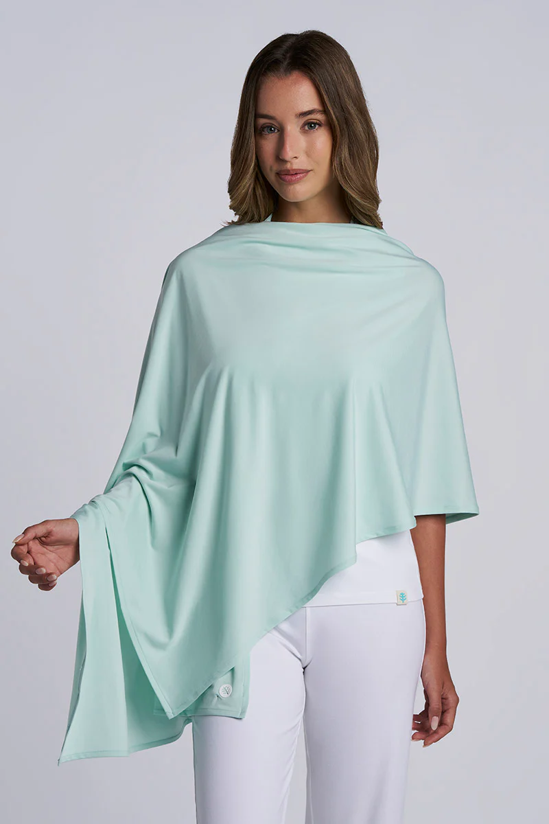 Women's Bhakti Shawl | Misty Aqua - Image 3