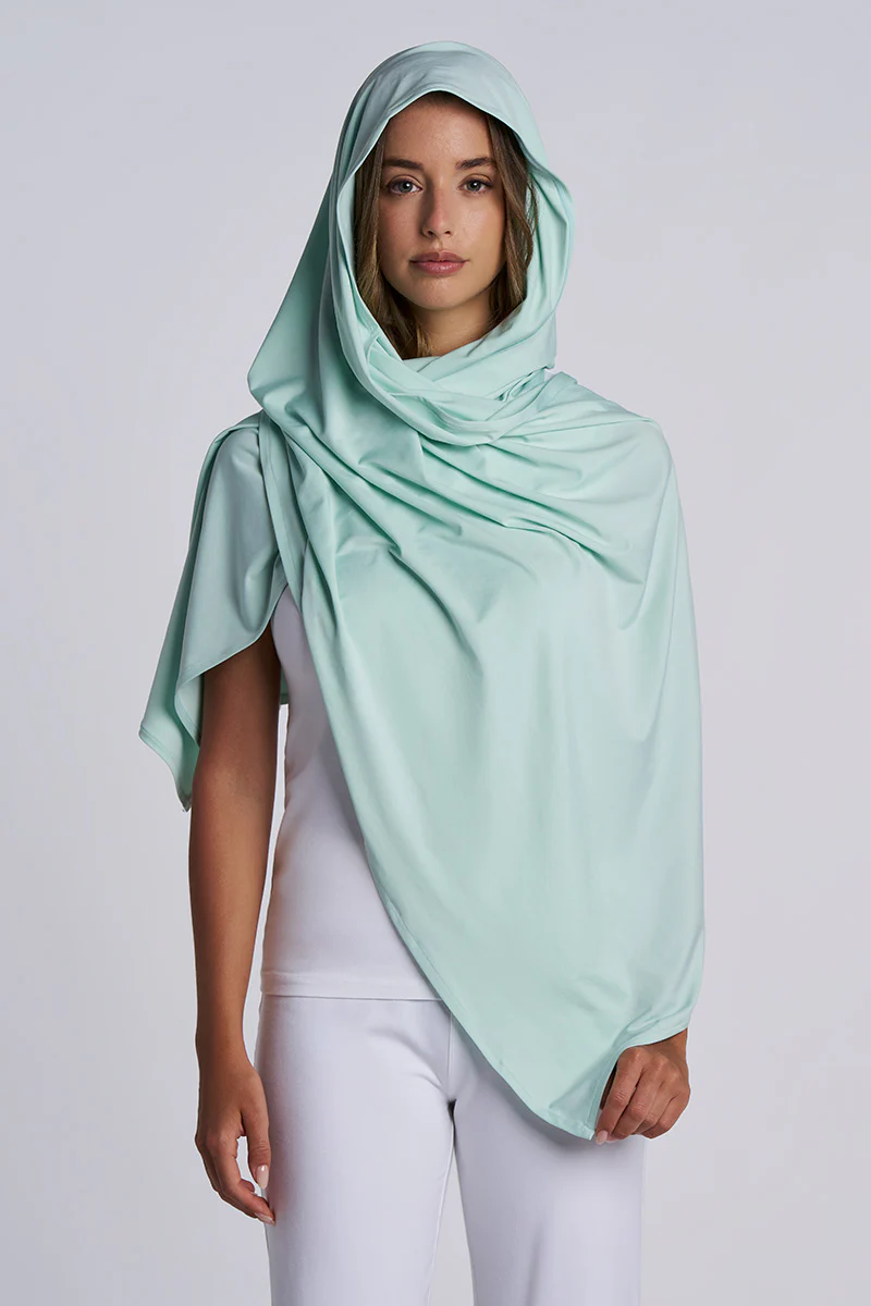 Women's Bhakti Shawl | Misty Aqua - Image 5