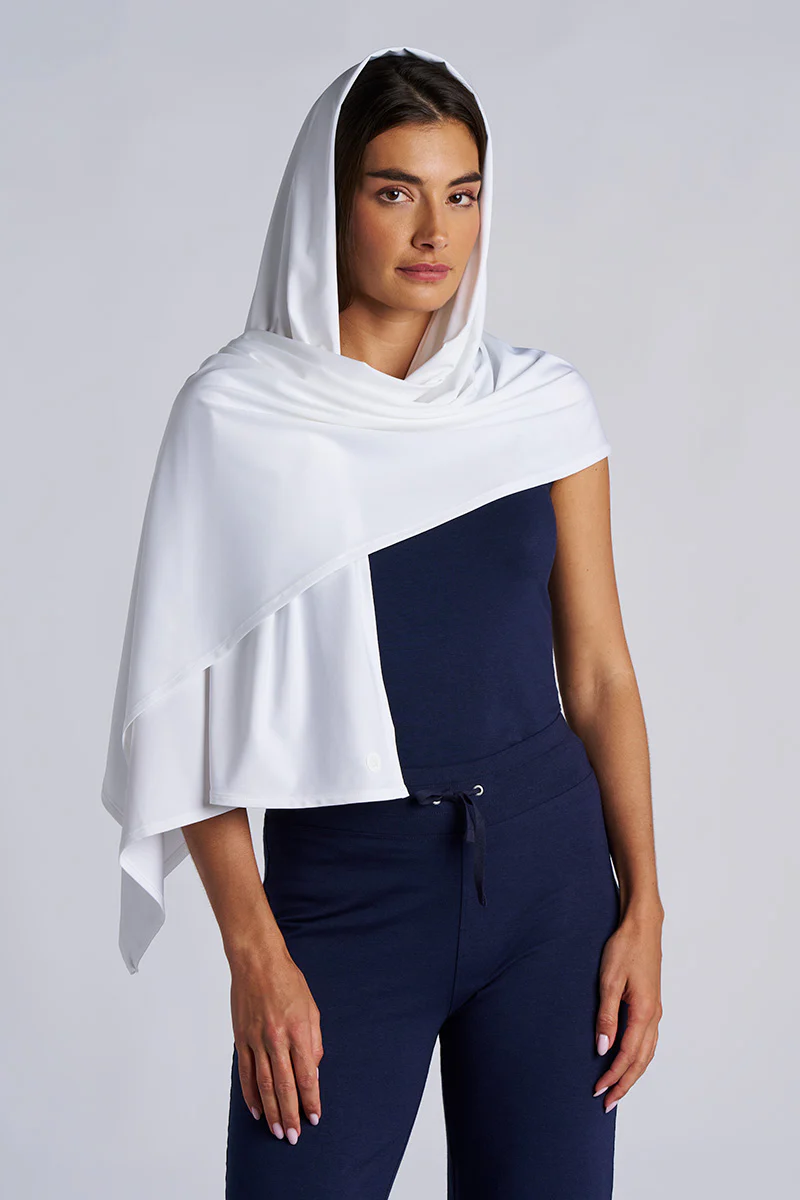 Women's Bhakti Shawl | White - Image 5