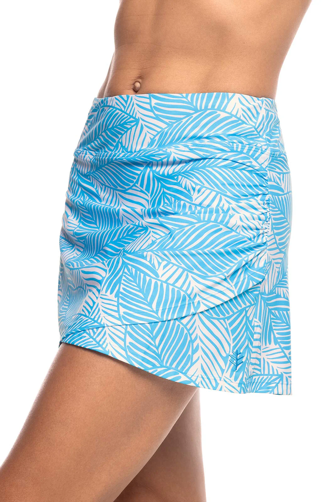 Women's Big Wave Swim Skort with Wrap Detail | Antigua Blue Paradise Palm - Image 2
