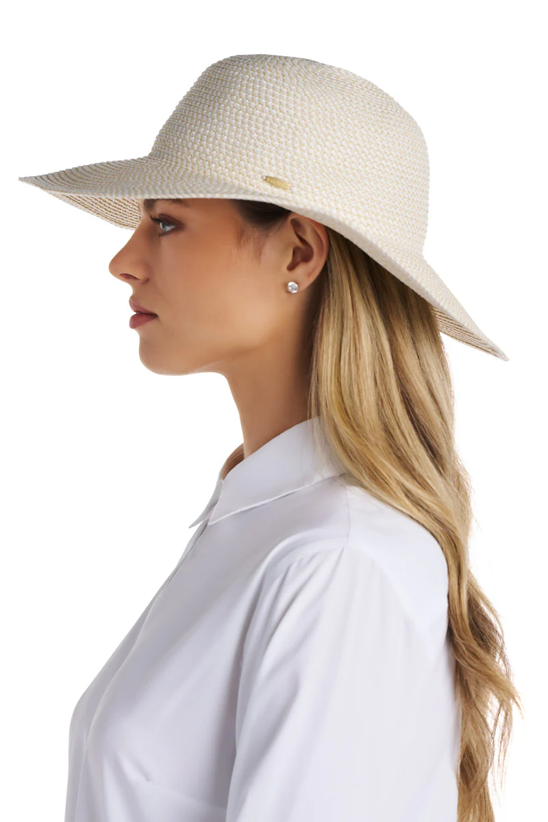 Blake Elegant Floppy Hat | Ivory - Image 7