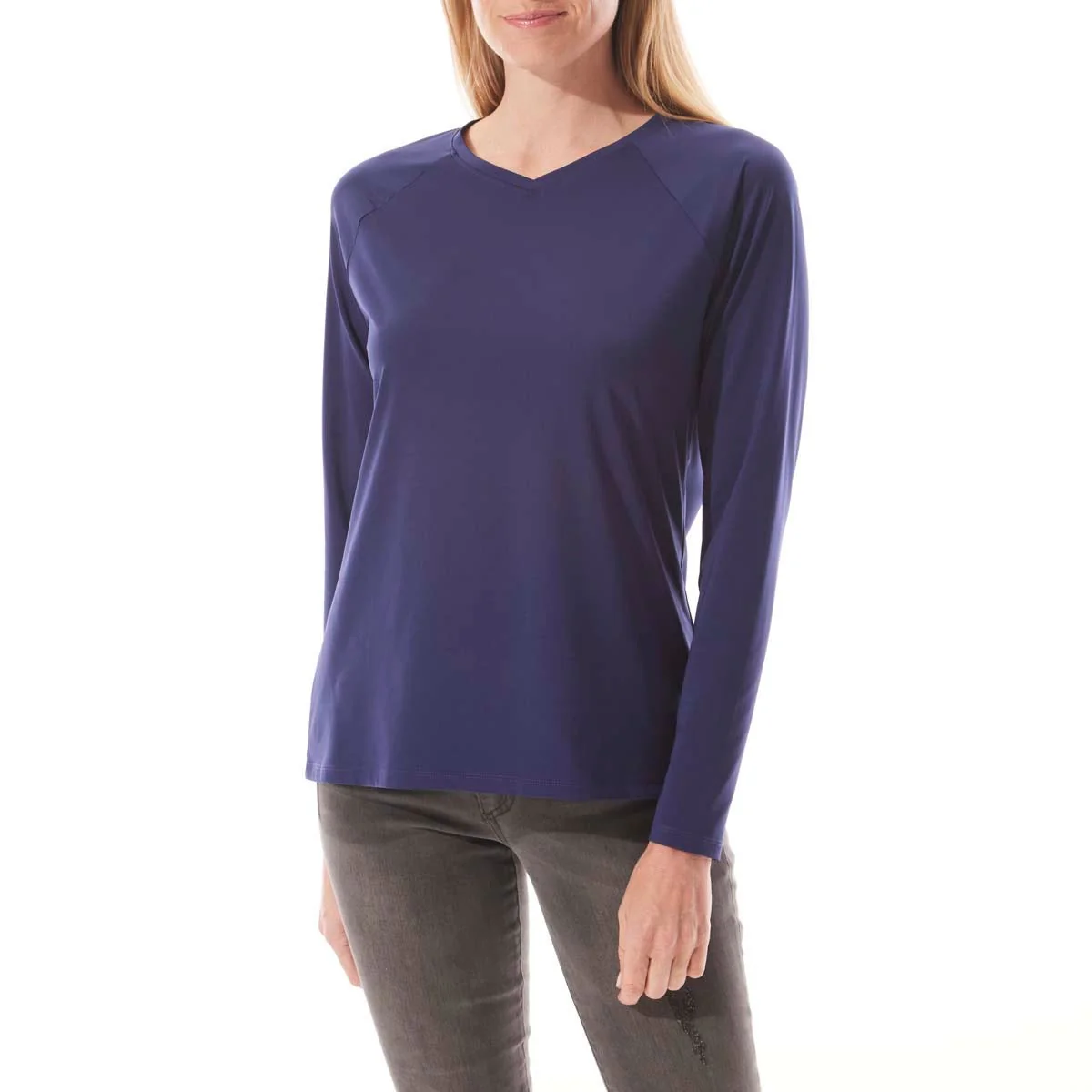 Women's Bosun V-Neck Long Sleeve Tee | Regular Parent - Image 8