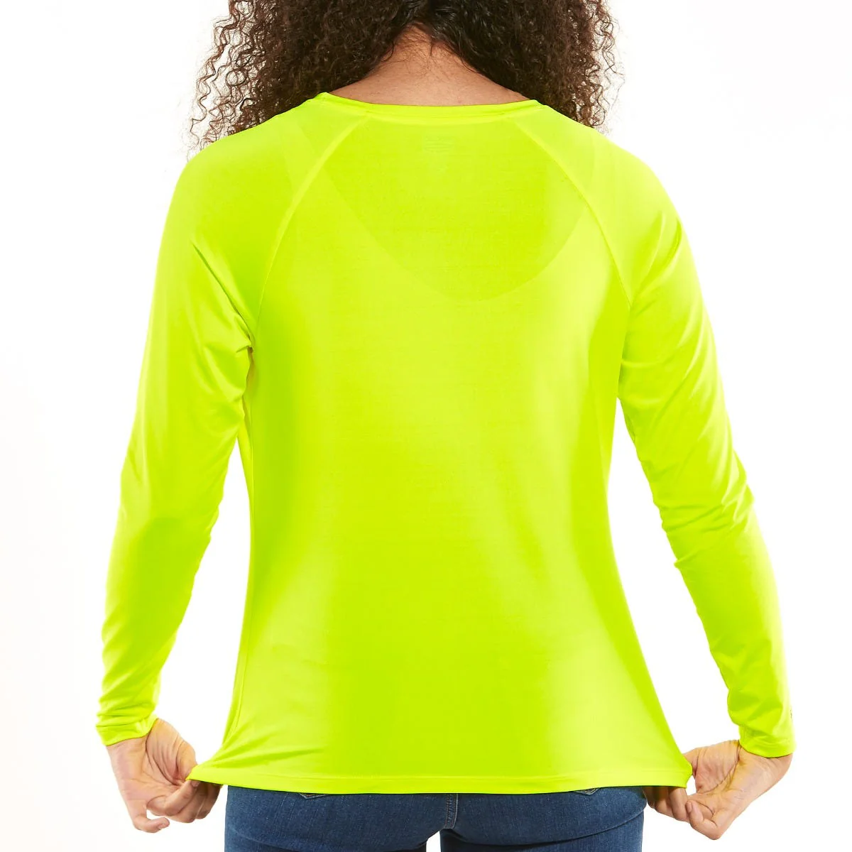 Women's Bosun V-Neck Long Sleeve Tee | Safety Yellow - Image 3