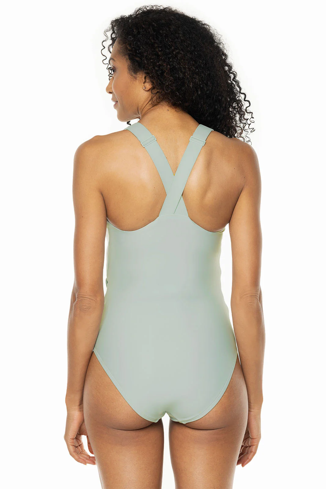 Women's Breakwater Wrap Swimsuit | Misty Aqua - Image 2