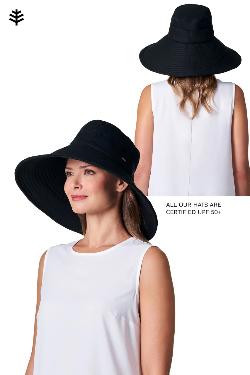 Women's Brittany Beach Hat | Black - Image 5