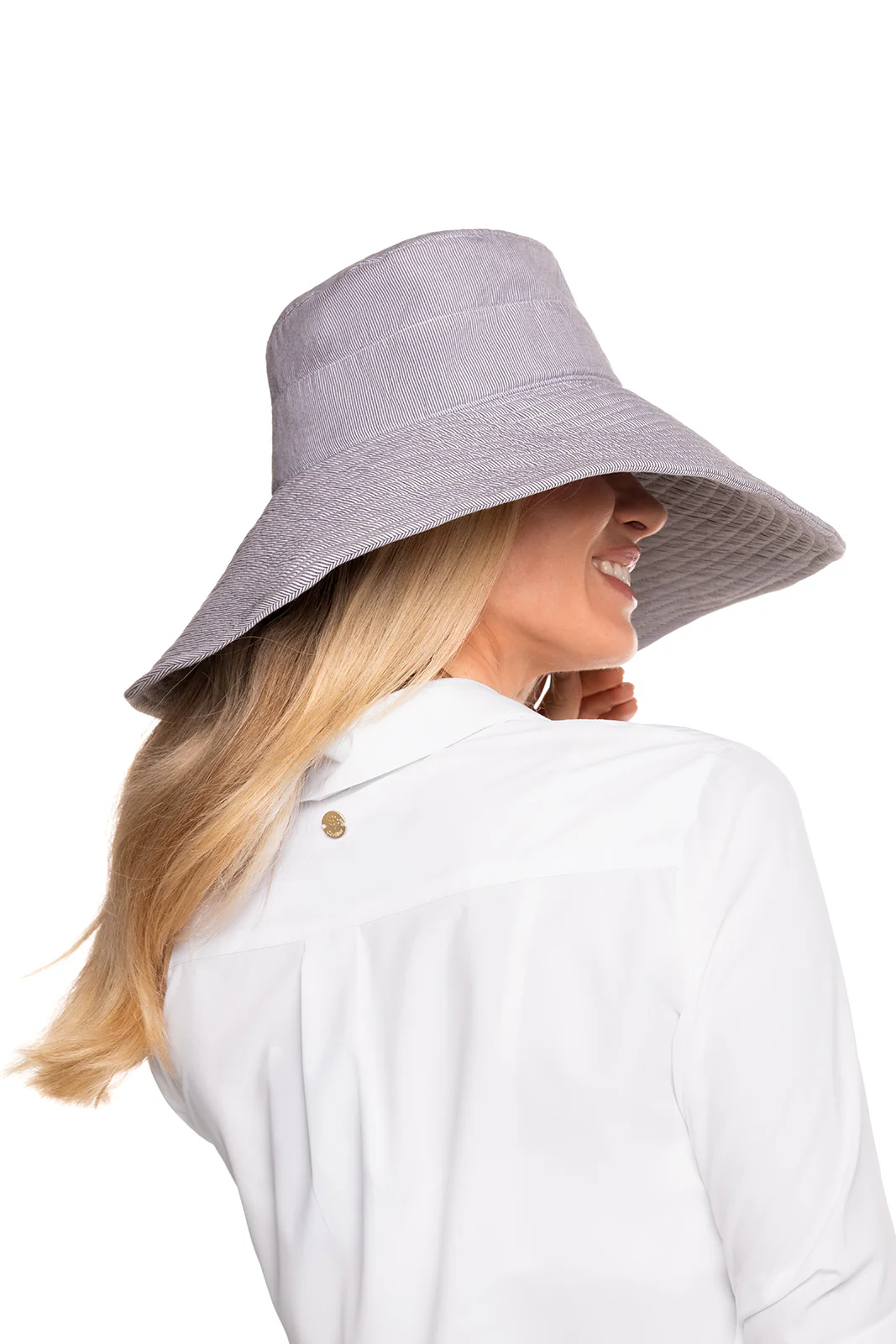 Women's Brittany Beach Hat | Black/White - Image 3