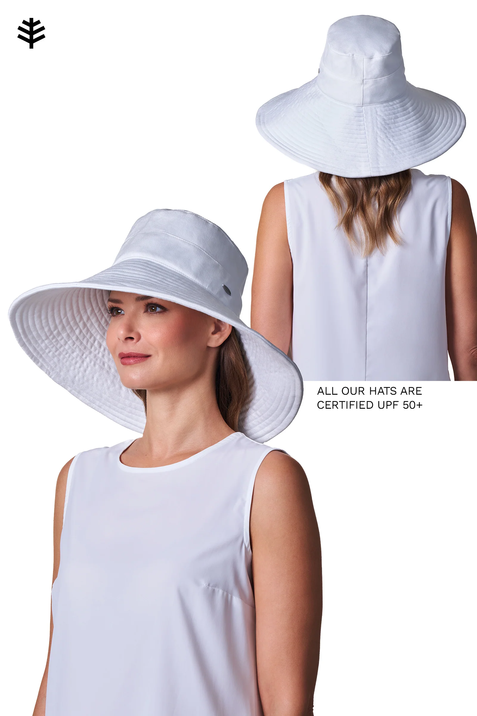 Women's Brittany Beach Hat | White - Image 5