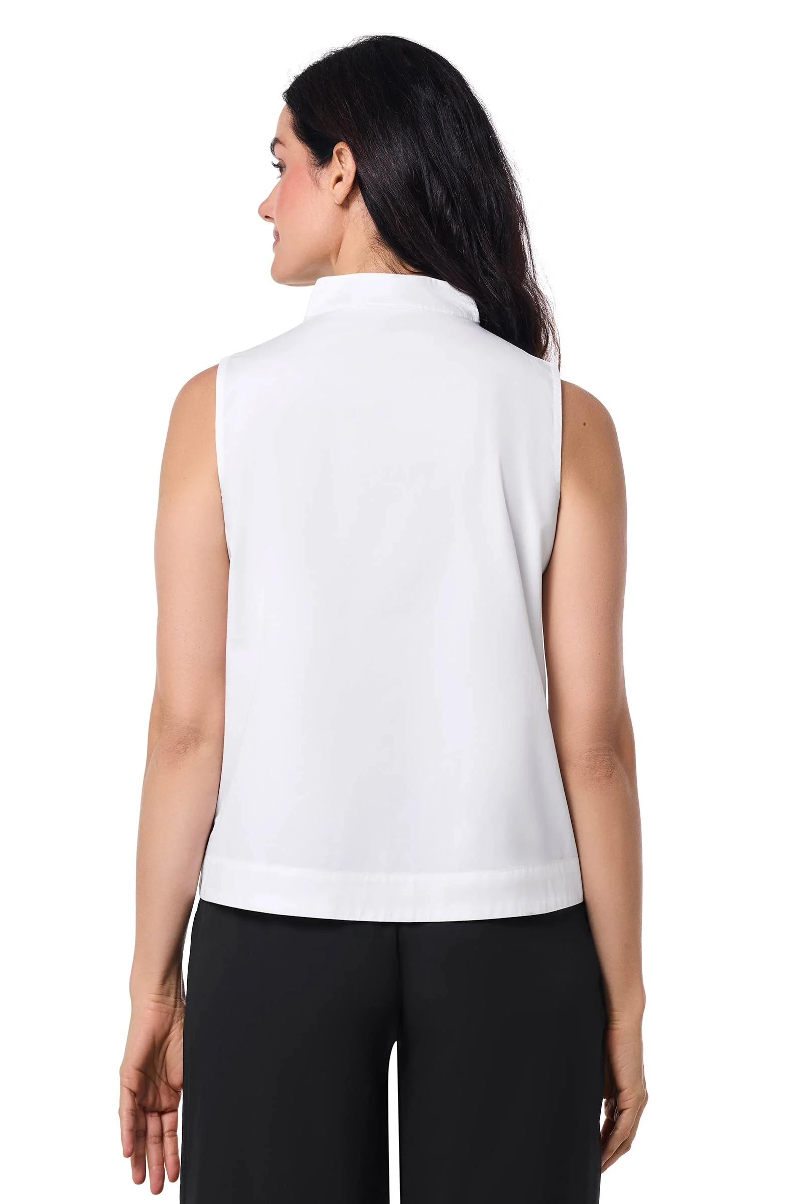 Women's Cape Coral Stand Collar Blouse | White - Image 2