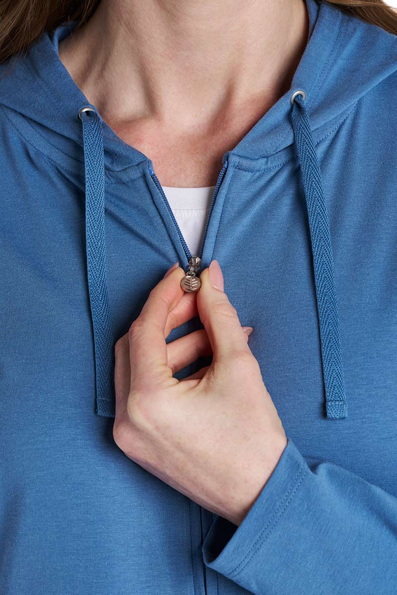 Women's Seaside Zip-Up Hoodie | Blue Dusk - Image 6