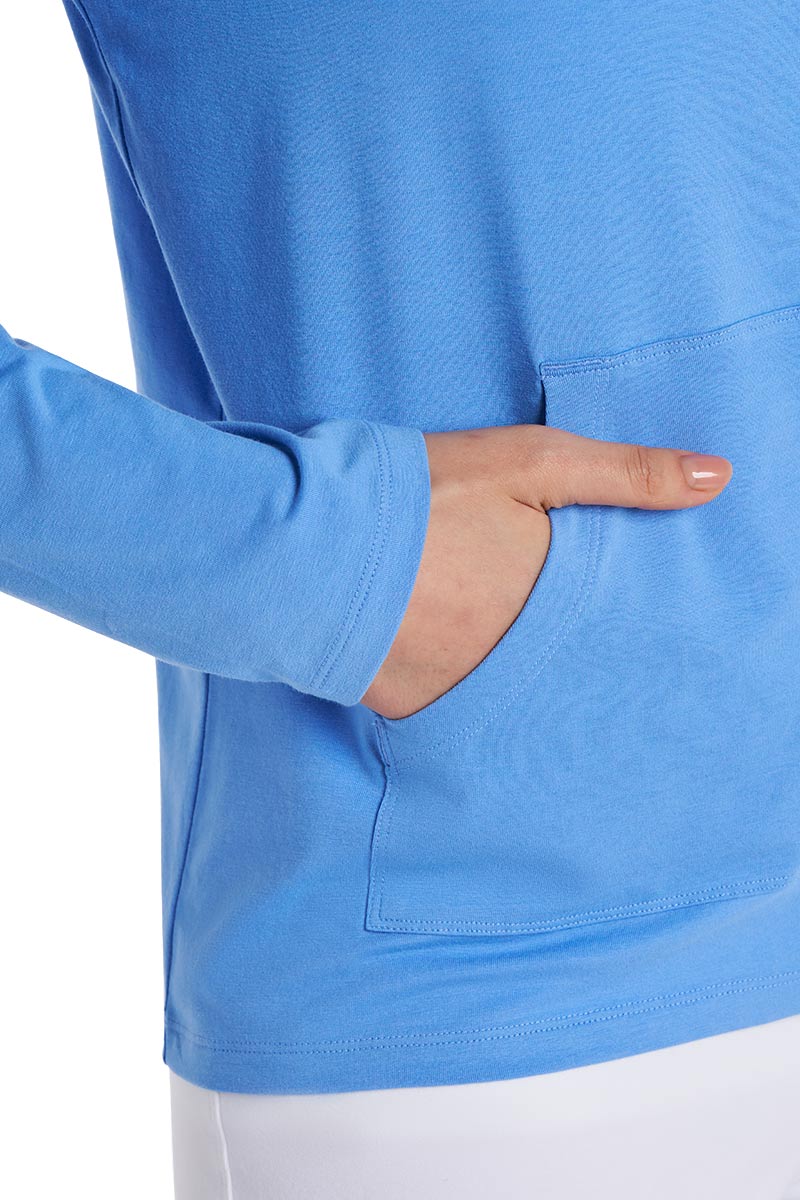 Women's Seaside Zip-Up Hoodie | Bluebell - Image 7
