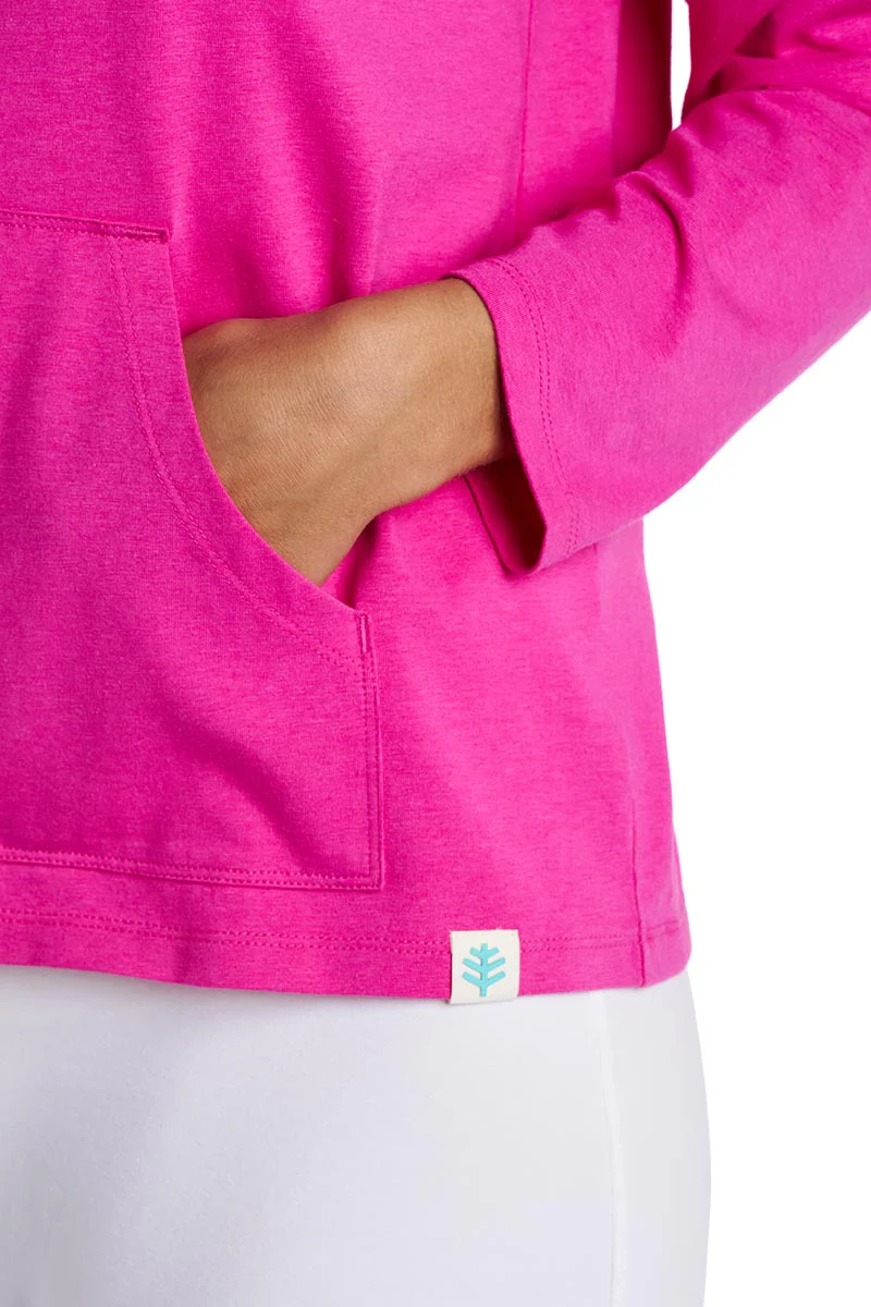 Women's Seaside Zip-Up Hoodie | Fuchsia - Image 6