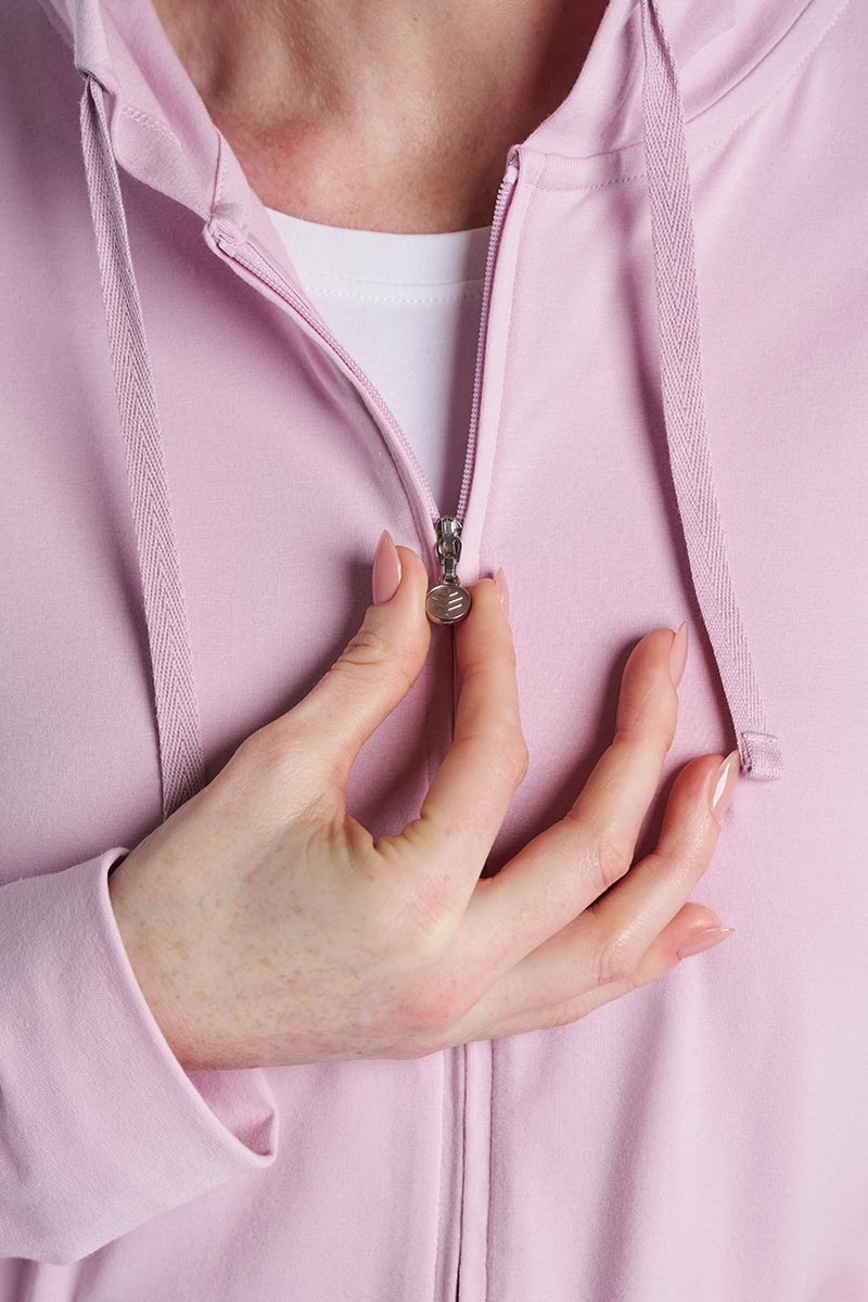 Women's Seaside Zip-Up Hoodie | Powder - Image 7