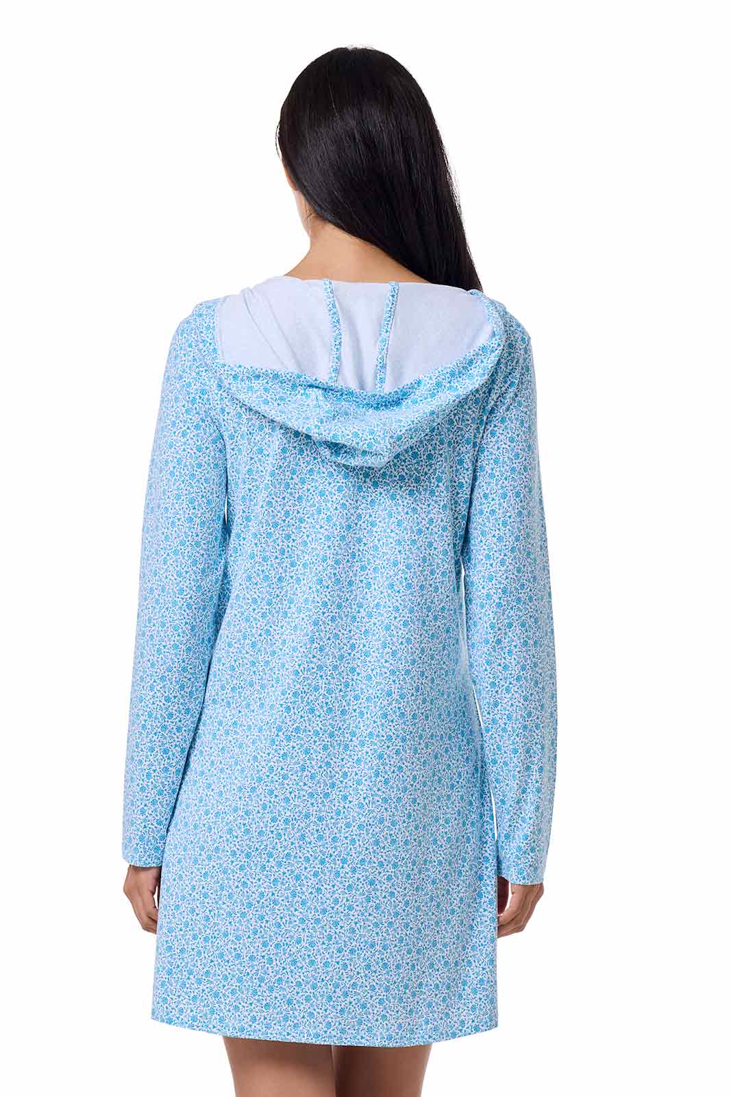 Women's Catalina Cover-Up Dress with Pockets | Malibu Blue Shell We - Image 4