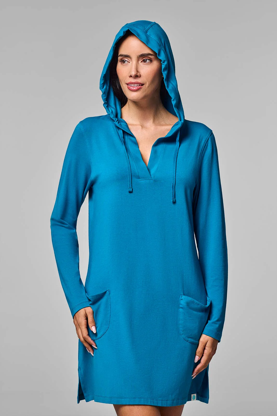 Hoodie Cover-Up Dress with Pockets | Clearance Parent - Image 2