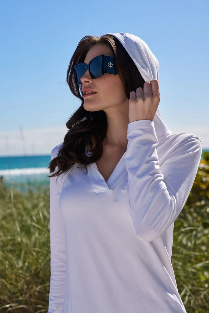 Women's Catalina Cover-Up Dress with Pockets | White - Image 2