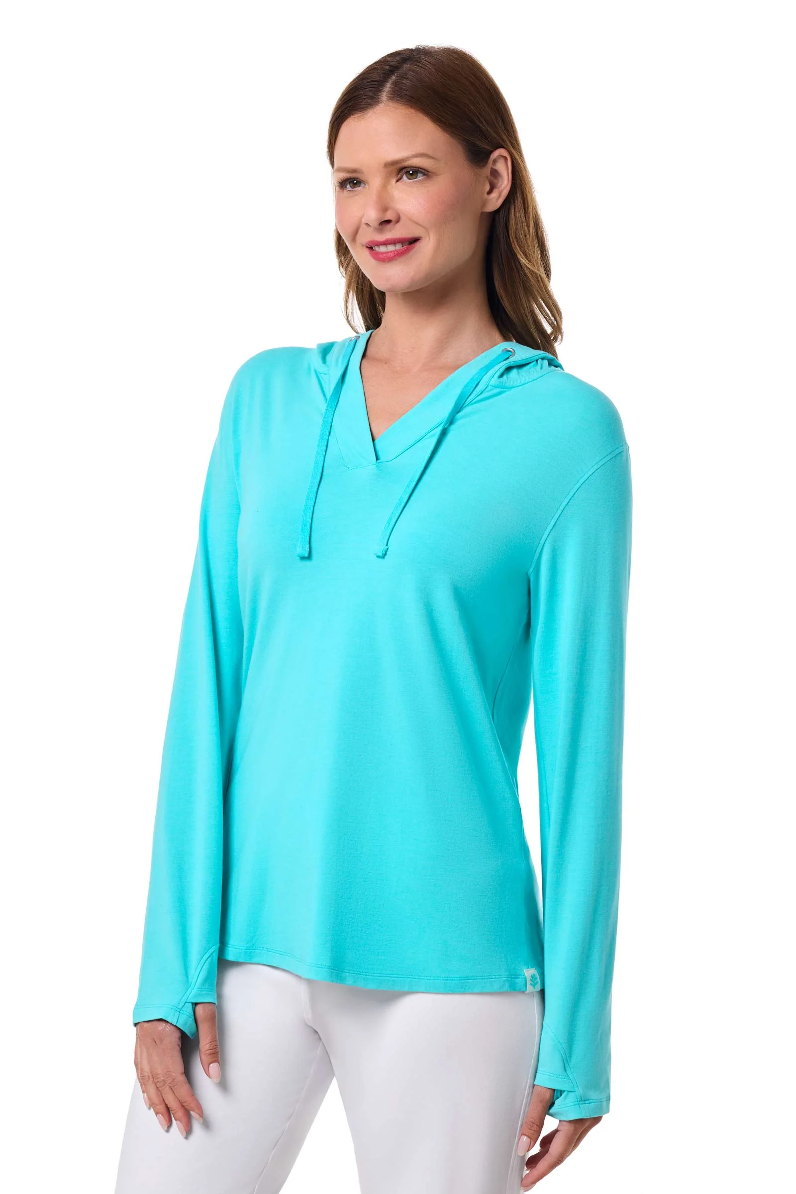 Women's Catalina Hoodie | Blue Curacao - Image 3