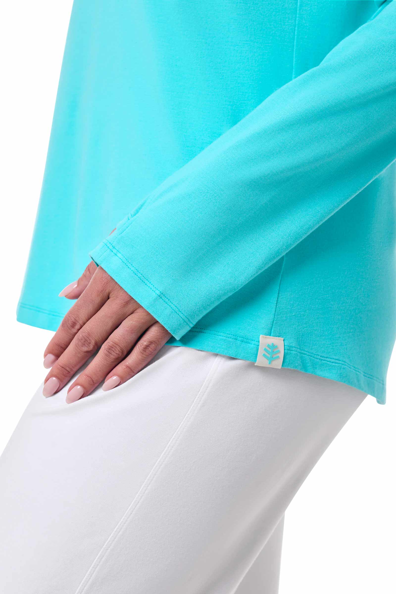Women's Catalina Hoodie | Blue Curacao - Image 5
