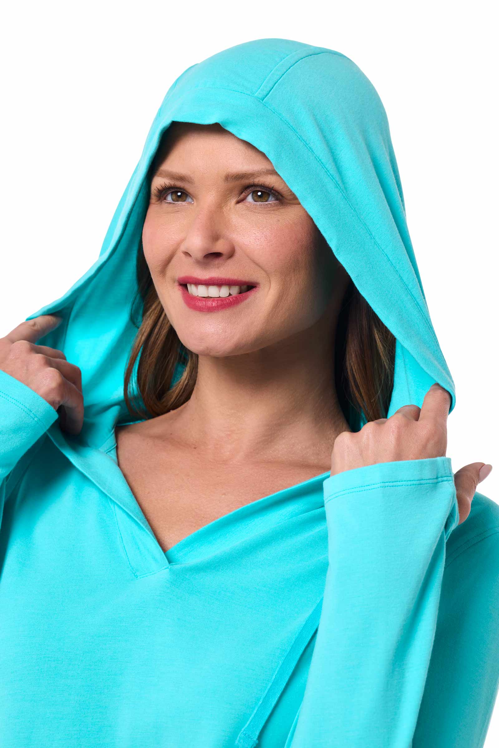 Women's Catalina Hoodie | Blue Curacao - Image 6