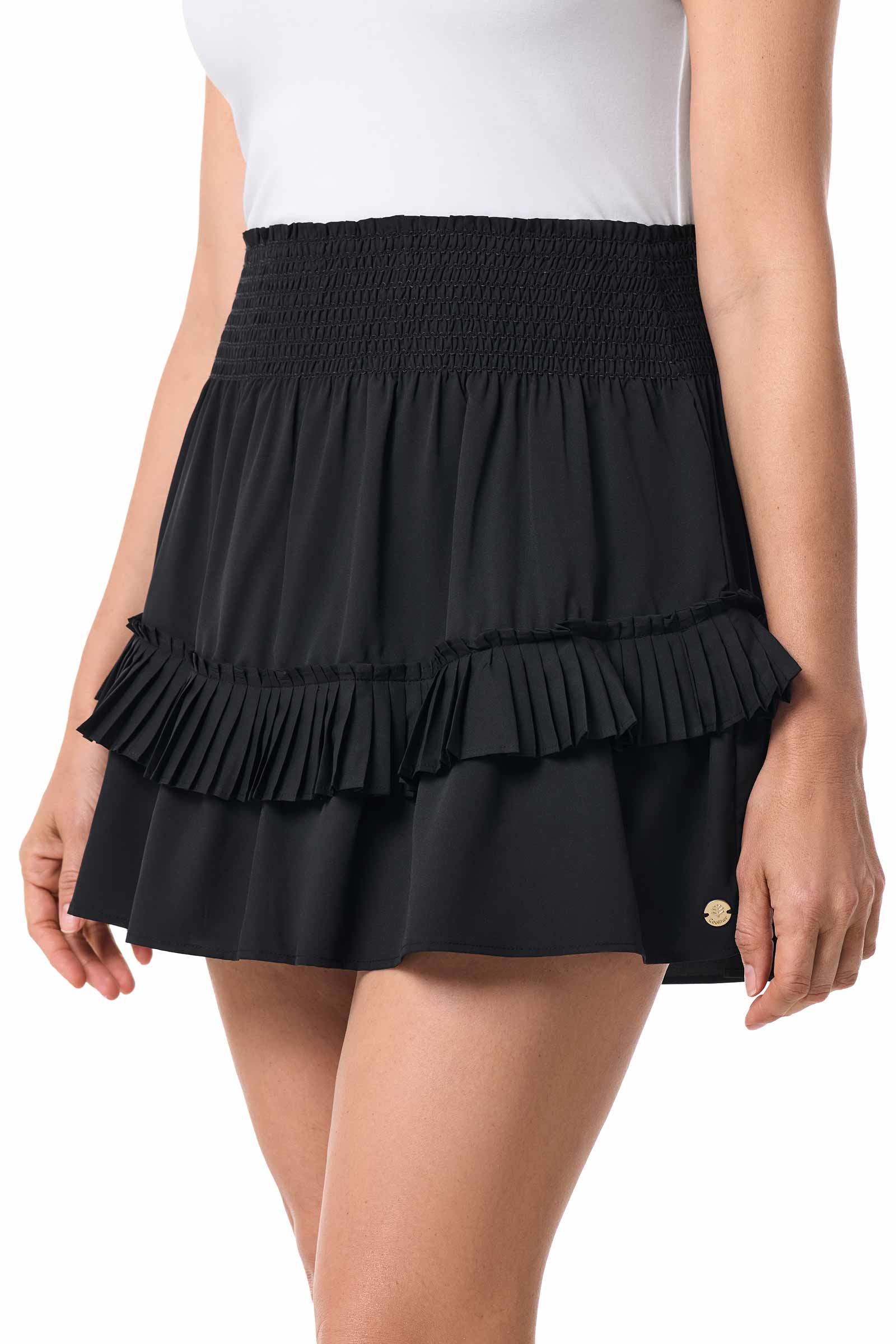 Women's Charlotte Bay Ruffle Skirt | Black - Image 4