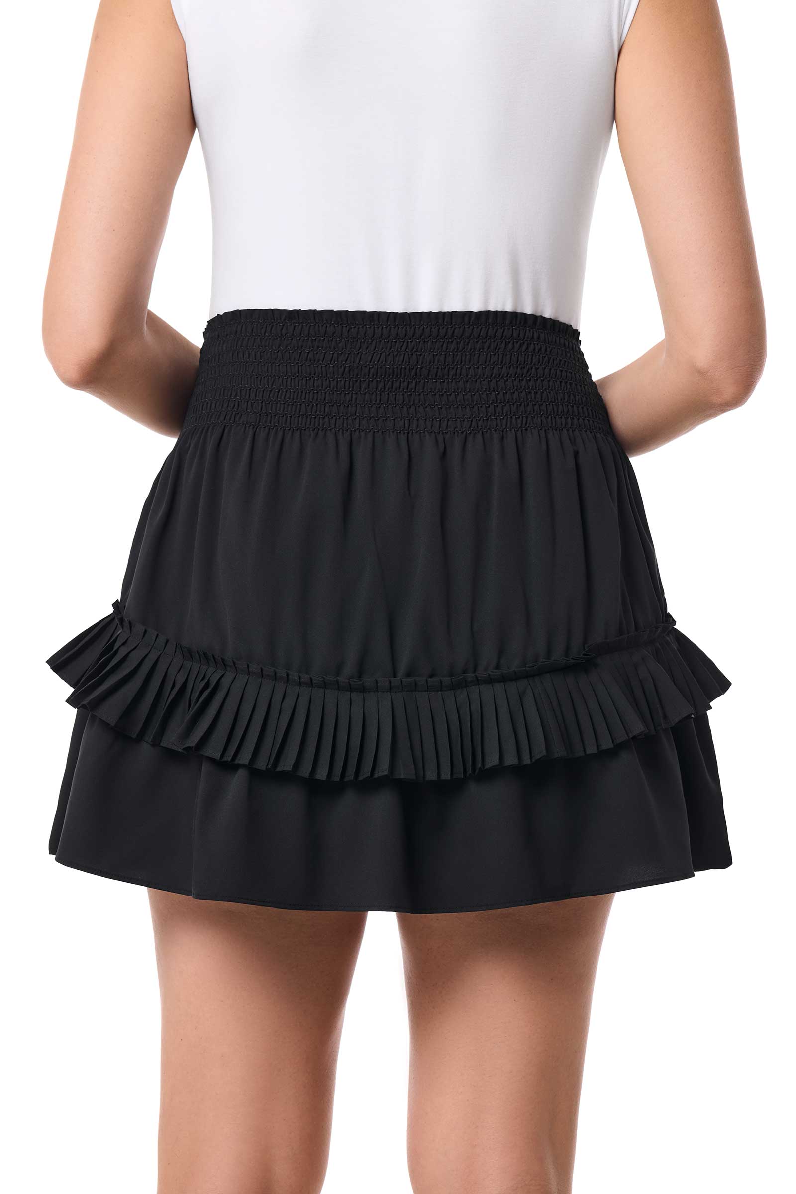 Women's Charlotte Bay Ruffle Skirt | Black - Image 5