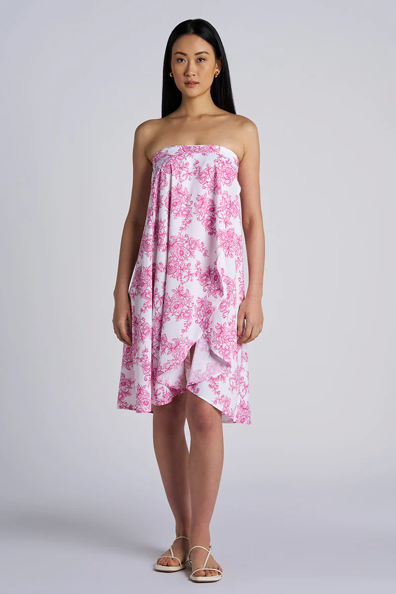 Women's Isla Convertible Wrap | Fuchsia Bouquet - Image 4