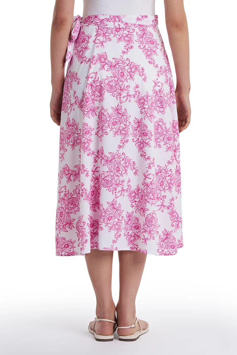 Women's Isla Convertible Wrap | Fuchsia Bouquet - Image 7