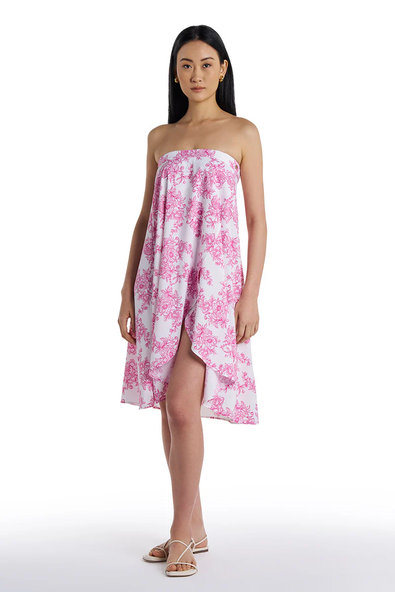 Women's Isla Convertible Wrap | Fuchsia Bouquet - Image 9