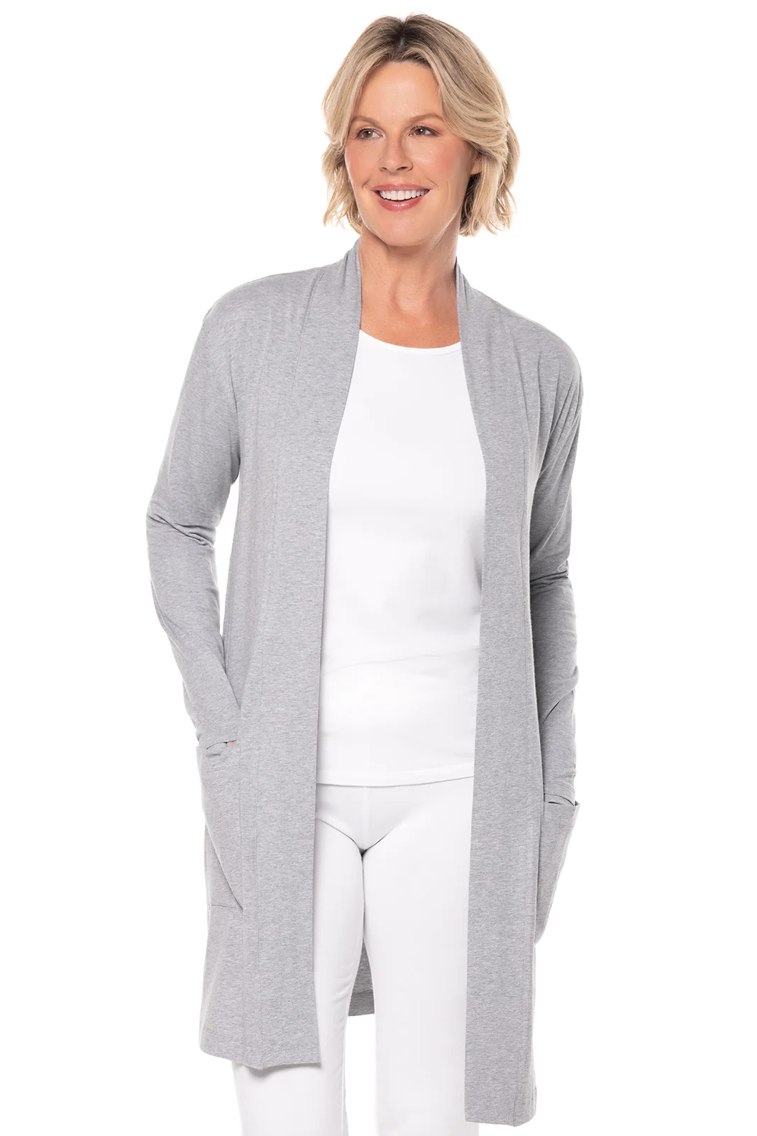 Women's Corbella Cardigan | Grey Heather - Image 8