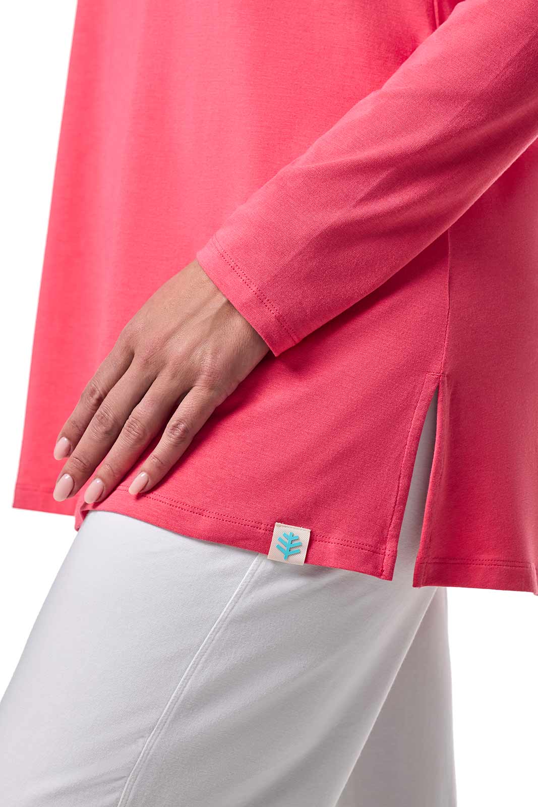 Women's Daybreak Swing Long Sleeve T-Shirt | Sunkist Coral - Image 5