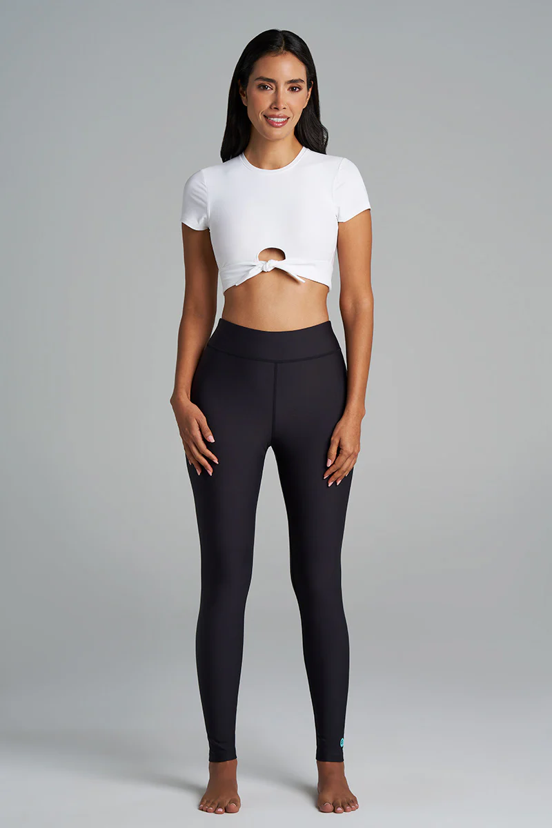 Women's Deep Water Swim Tights | Black - Image 2