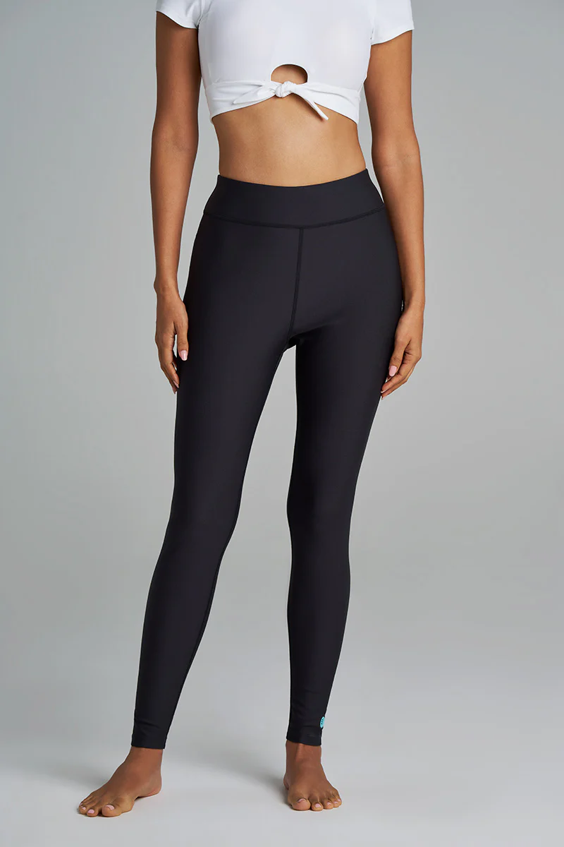 Women's Deep Water Swim Tights | Black - Image 4